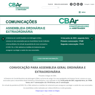 CBAr â€“ ComitÃª Brasileiro de Arbitragem
