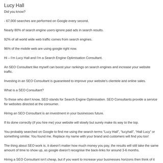 A complete backup of https://lucyhall.co.uk