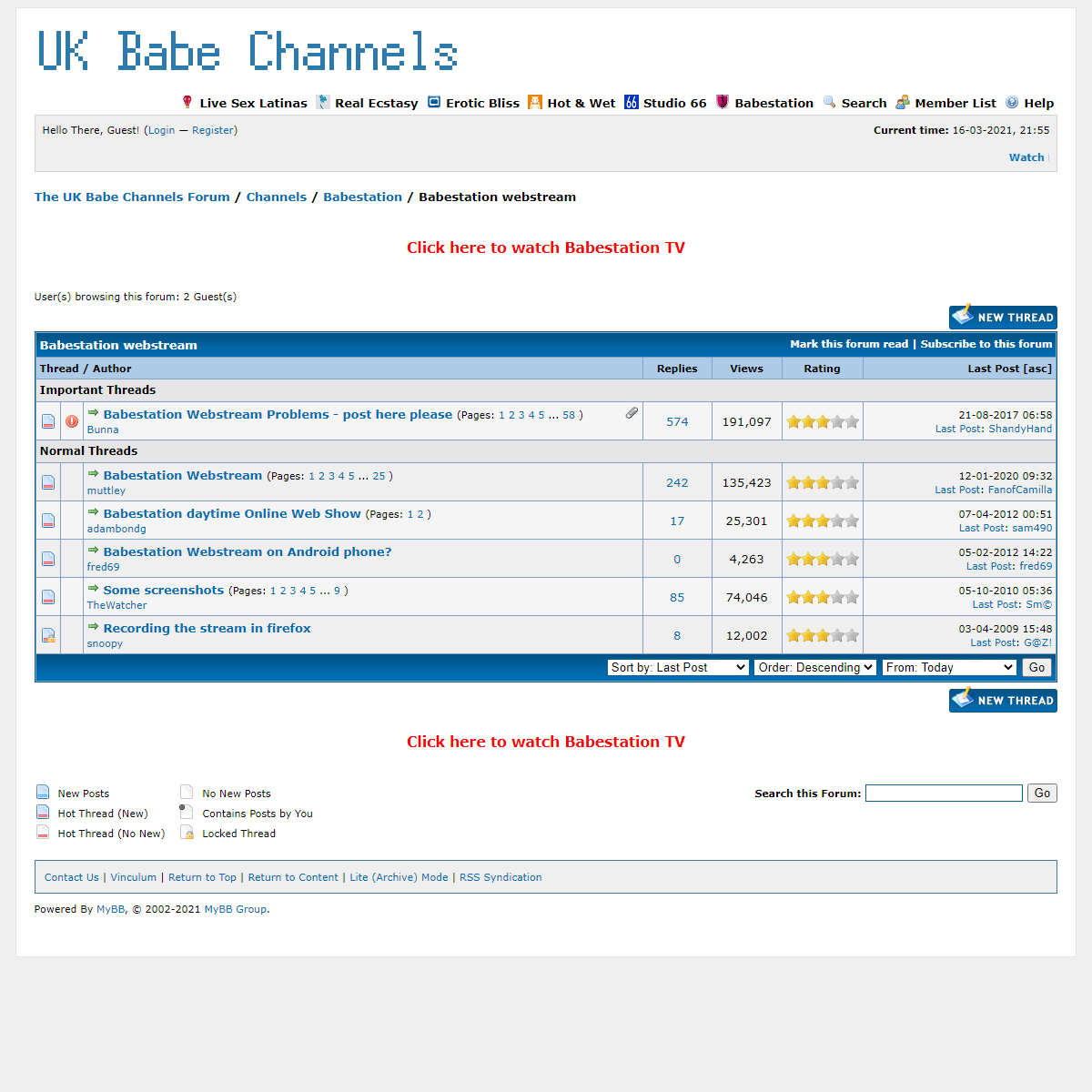 A complete backup of https://www.babeshows.co.uk/forumdisplay.php?fid=124