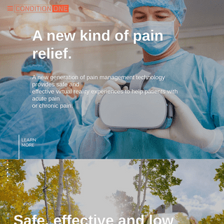 Condition One - On the front lines of pain management