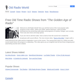 Free Old Time Radio Shows from The Golden Age of Radio - OTR