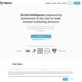 A complete backup of https://trufan.io