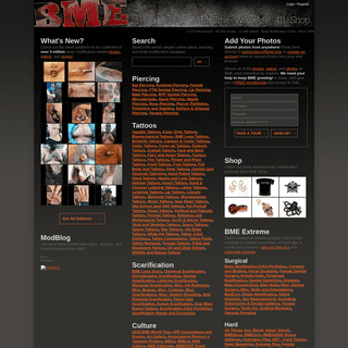 BME- Body Modification Ezine - The Biggest and Best Tattoo, Piercing and Body Modification Site Since 1994