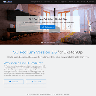 SU Podium - Rendering for SketchUp made easy