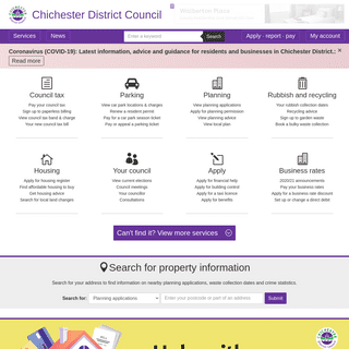 Chichester Home Page- Chichester District Council