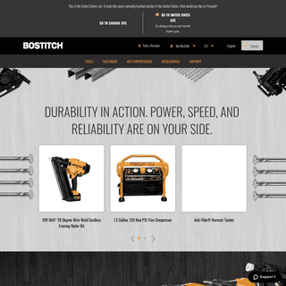 BOSTITCHÂ® Tools, Fasteners, Compressors & Accessories - BOSTITCH