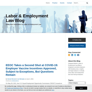 A complete backup of https://laboremploymentlawblog.com