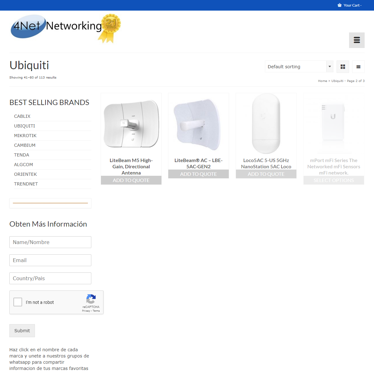 A complete backup of http://www.4netonline.com/ws/product-category/ubiquiti/page/2/
