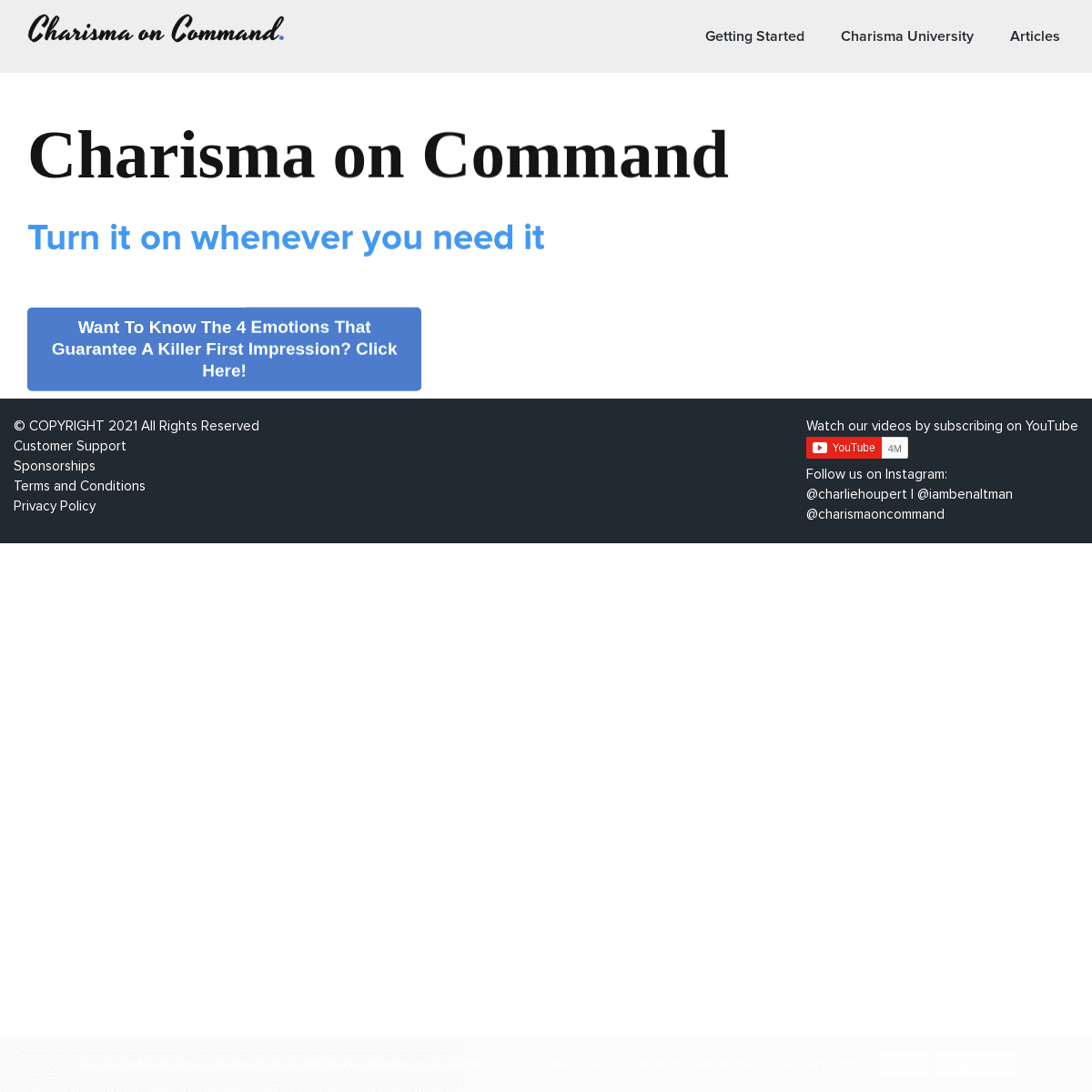 A complete backup of https://charismaoncommand.com