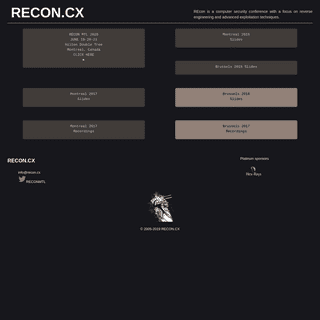 A complete backup of https://recon.cx