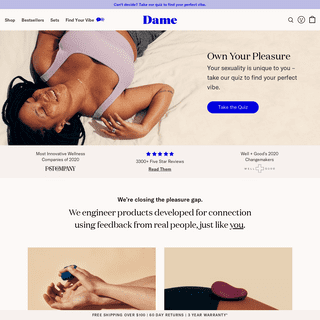 A complete backup of https://dameproducts.com