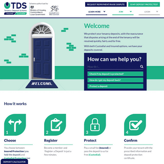 Tenancy Deposit Scheme - Offering government backed deposit protection services across the UK