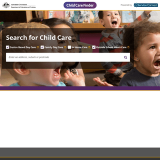 A complete backup of https://childcarefinder.gov.au