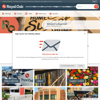 Royal Oak, MI - Official Website