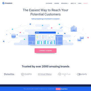 Growbots- An Outbound Sales Platform to Get New Customers Faster.