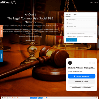 Landing Page - My Legal Community