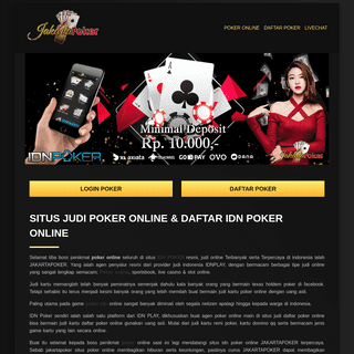 A complete backup of https://jakartapoker.top