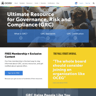 OCEG - The Ultimate Resource for Governance, Risk and Compliance (GRC)