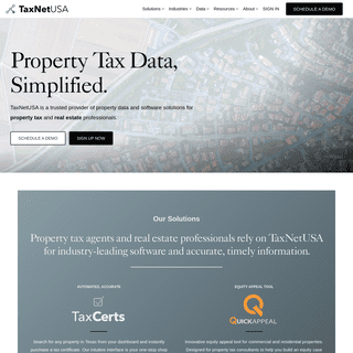 TaxNetUSA - Property Tax Data Solutions