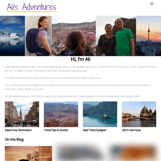 A complete backup of https://aliadventures.com