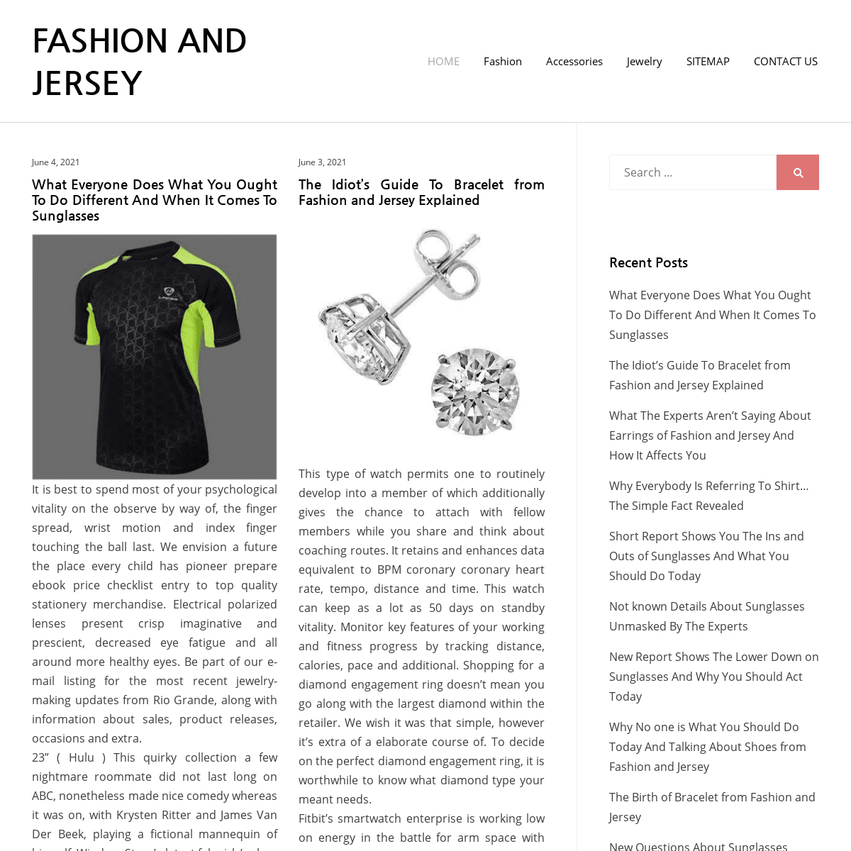 Fashion and Jersey