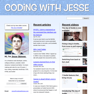 A complete backup of https://codingwithjesse.com